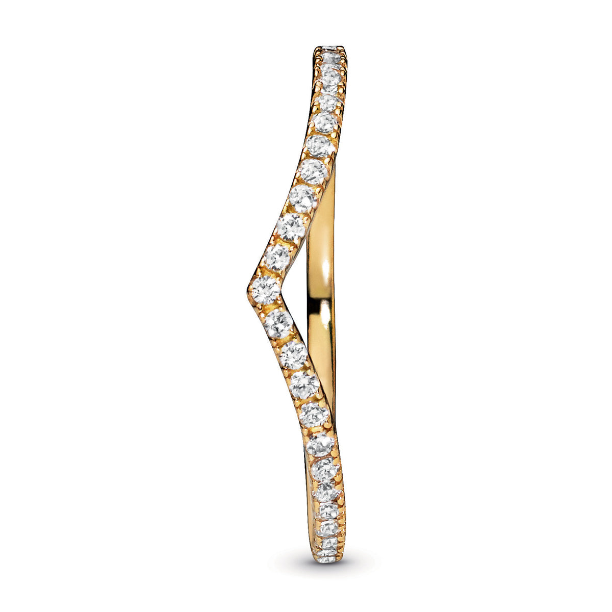 Pandora Sparkling Wishbone Ring