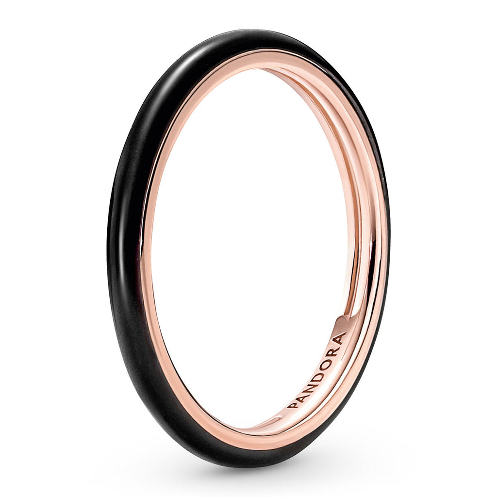 Pandora ME Black Enamel Ring