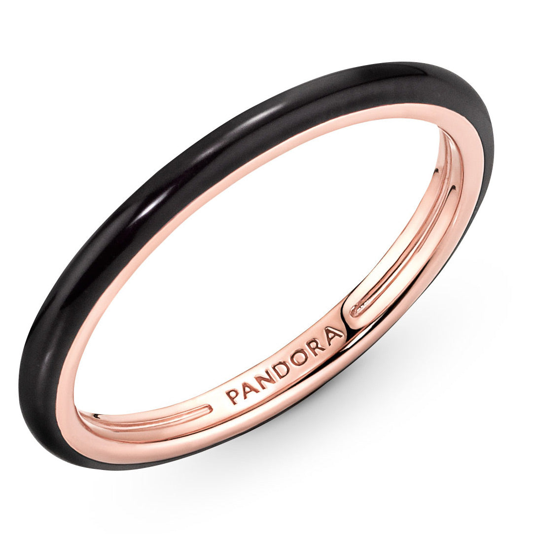 Pandora ME Black Enamel Ring