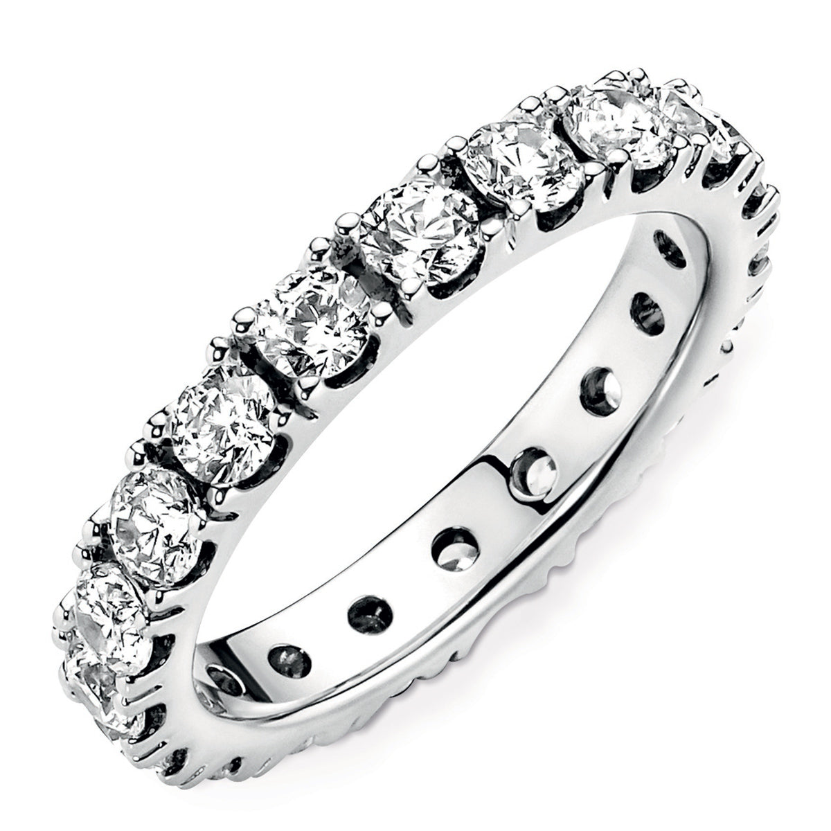 Pandora Sparkling Row Eternity Clear Ring