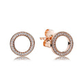 Pandora Sparkling Circle Stud Earrings