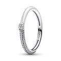 Final Sale - Pandora ME Pavé & White Dual Ring