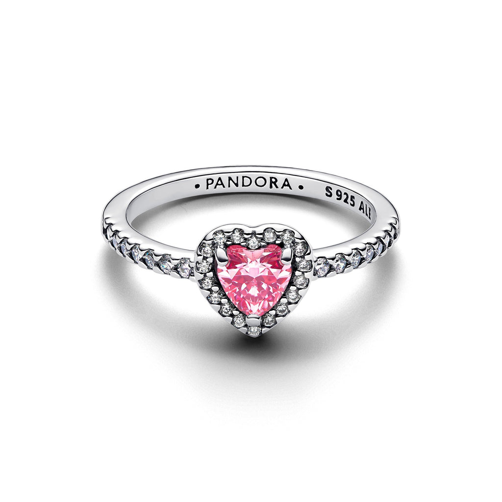 Pandora Elevated Pink Heart Ring