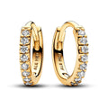 Sparkling Huggie Hoop Earrings