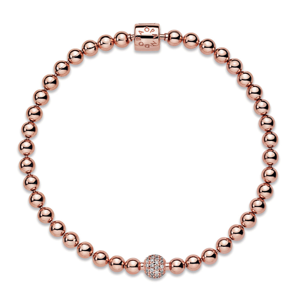 Pandora Beads & Pavé Bracelet