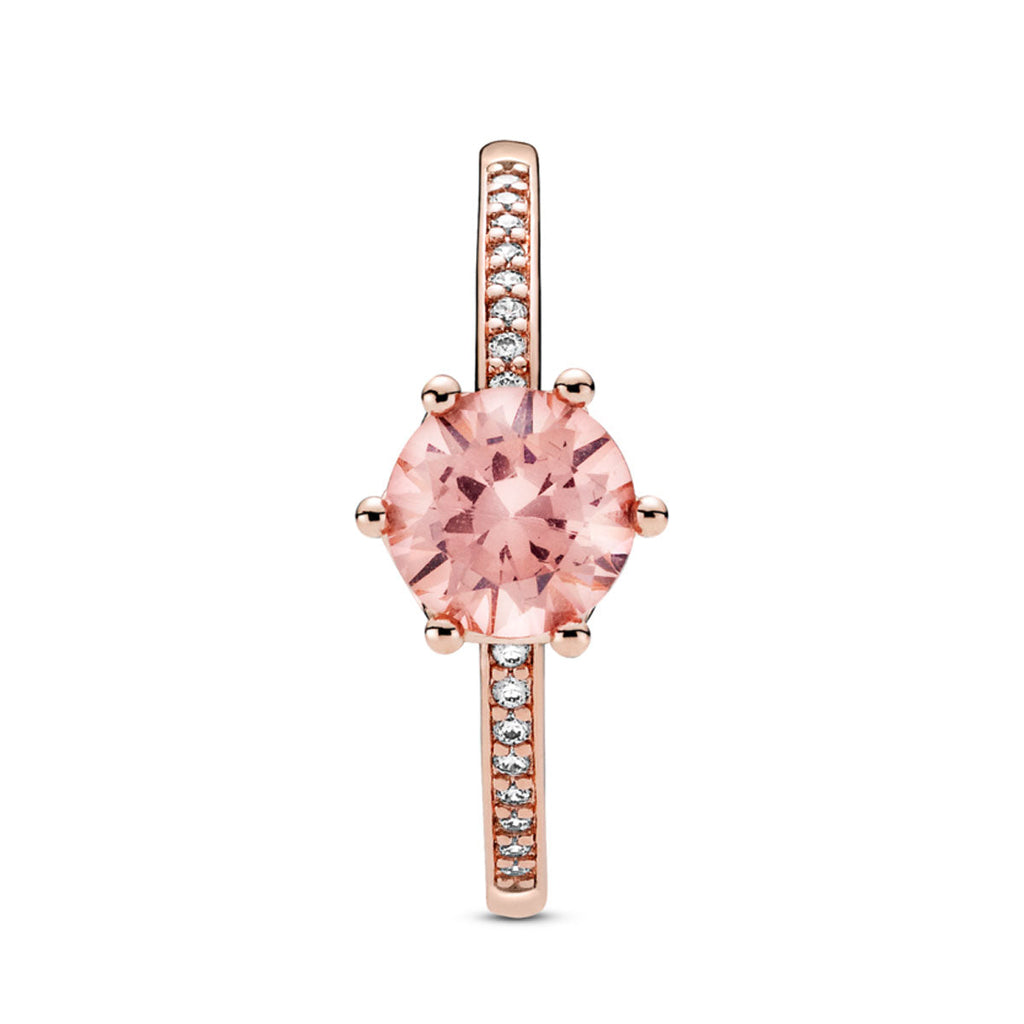 Pandora Pink Sparkling Crown Solitaire Ring