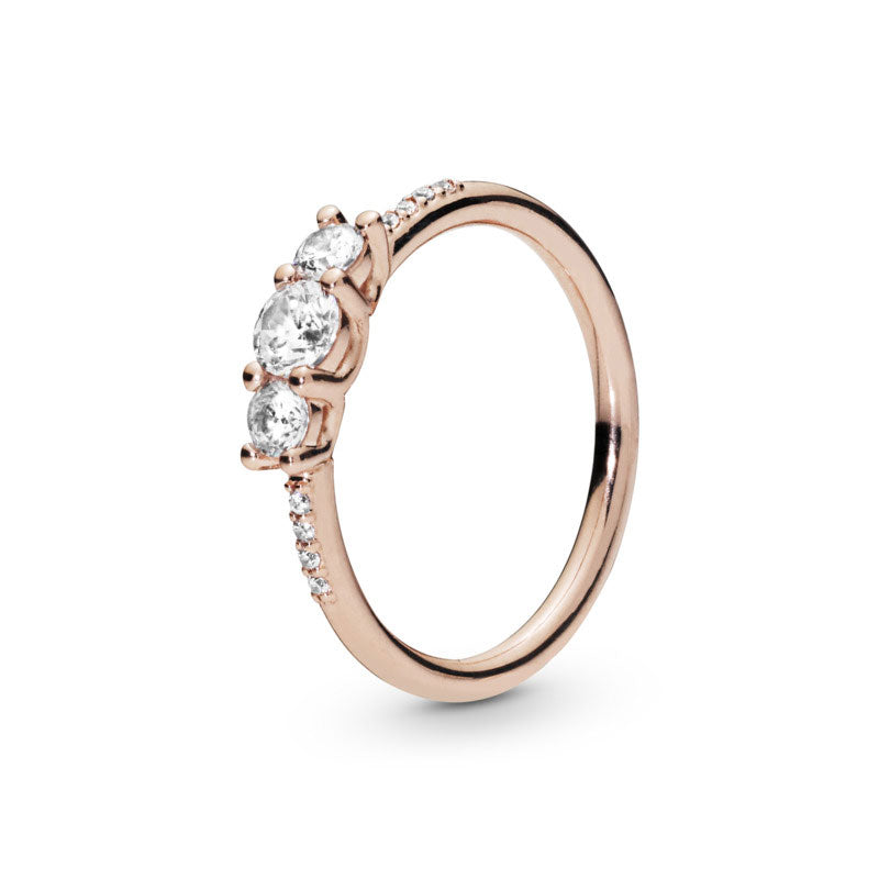 Pandora Clear Three-Stone Ring